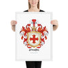 Martin Family Crest framed artprint - Aragon origin
