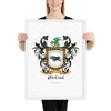 McCool Family Crest framed artprint-black-bull