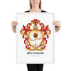 McGowan Family Crest framed artprint