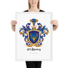 McKinney Family Crest framed artprint