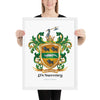 McSweeney Family Crest framed artprint