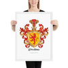 Medina Family Crest framed artprint