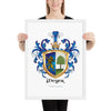 Meyer Family Crest framed artprint