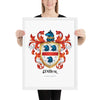 Miller Family Crest framed artprint - English origin