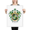 Miranda Family Crest framed artprint