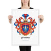 Molina Family Crest framed artprint
