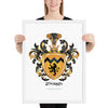 Morris Family Crest framed artprint