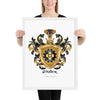 Muller Family Crest framed artprint