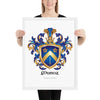 Munoz Family Crest framed artprint