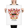 Murphy Family Crest framed artprint - white background