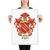 Myles Family Crest framed artprint