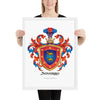 Navarro Family Crest framed artprint