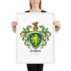 Norton Family Crest framed artprint - English origin