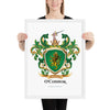 O'Connor Family Crest framed artprint - with lion