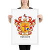 O’Donnell Family Crest framed artprint