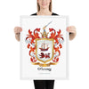 O'Leary Family Crest framed artprint