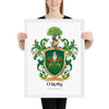 O'Reilly Family Crest Family framed artprint