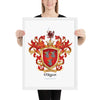 O'Ryan Family Crest framed artprint