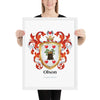 Olson Family Crest framed artprint