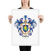 Ortiz Family Crest framed artprint