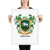 O'Hanlan Family Crest framed artprint