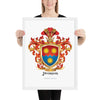 Pearson Family Crest framed artprint