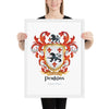 Perkins Family Crest framed artprint