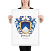 Petersen Family Crest framed artprint