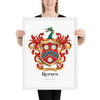 Reeves Family Crest framed artprint