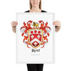 Reid Family Crest framed artprint