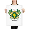 Reynolds Family Crest framed artprint