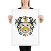 Rice Family Crest framed artprint