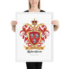 Robertson Family Crest framed artprint