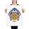 Rojas Family Crest framed artprint