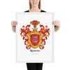 Romero Family Crest framed artprint