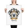 Rumsey Family Crest framed artprint