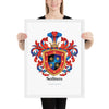 Salinas Family Crest framed artprint