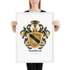 Sandoval Family Crest framed artprint