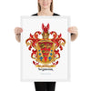Seymour Family Crest framed artprint