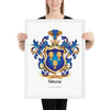 Shaw Family Crest framed artprint
