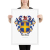 Shelton Family Crest framed artprint