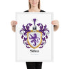 Silva Family Crest framed artprint