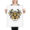 Simon Family Crest framed artprint