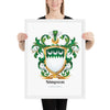Simpson Family Crest framed artprint