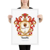 Smith Family Crest framed artprint - Irish origin