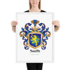 Smith Family Crest framed artprint - Germanic origin