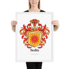 Solis Family Crest framed artprint