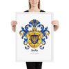 Soto Family Crest framed artprint