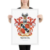 Spencer Family Crest framed artprint