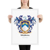 Stephens Family Crest framed artprint